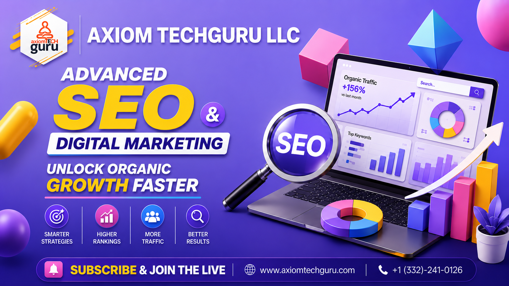 ADVANCED SEO & DIGITAL MARKETING: UNLOCK ORGANIC GROWTH FASTER Image